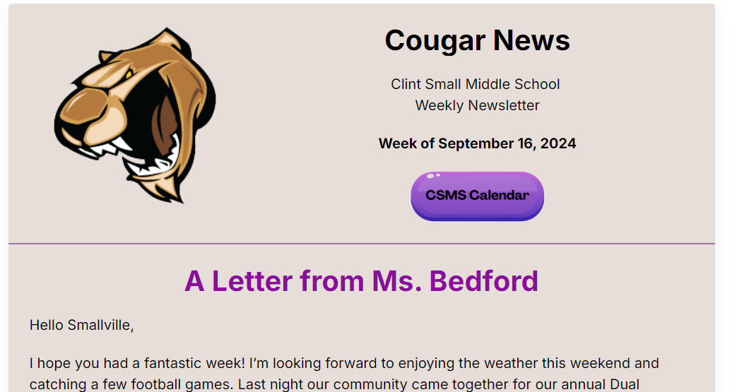 Cougar News Image