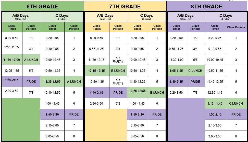 Daily Schedule image