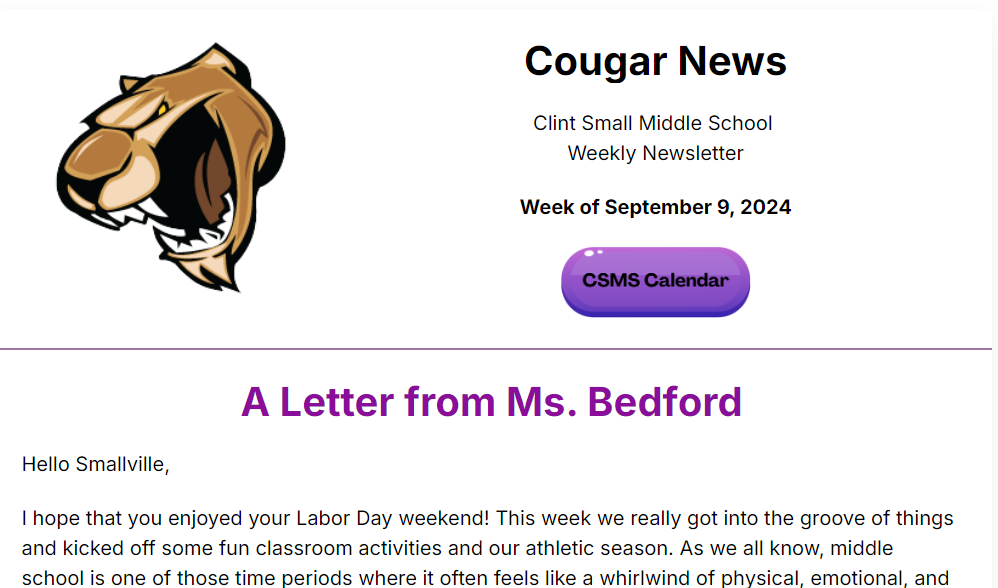 Cougar News Image