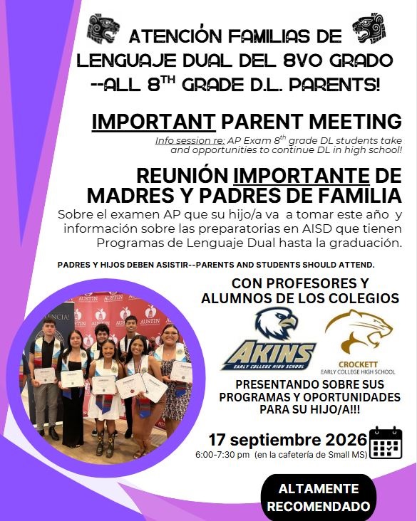 Parent Meeting Flyer